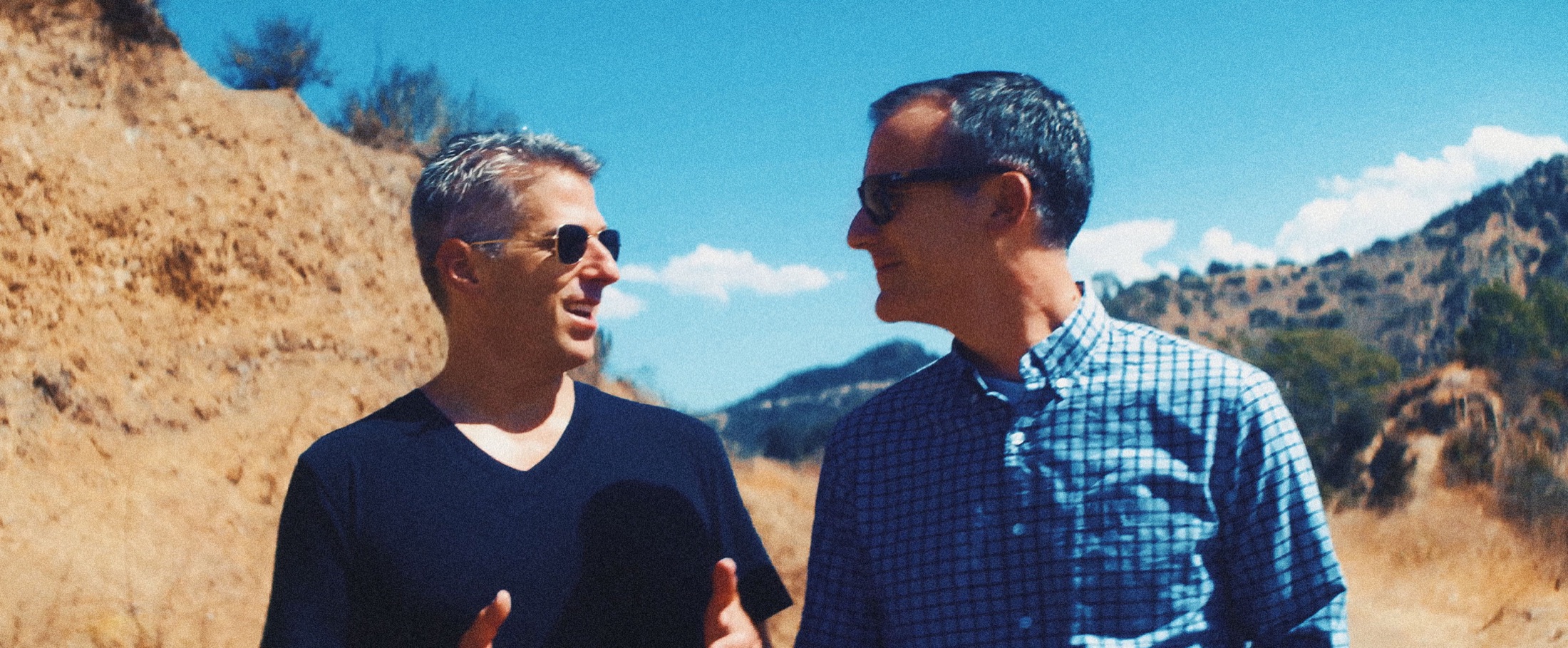 Eric Garcetti in the Los Angeles hills