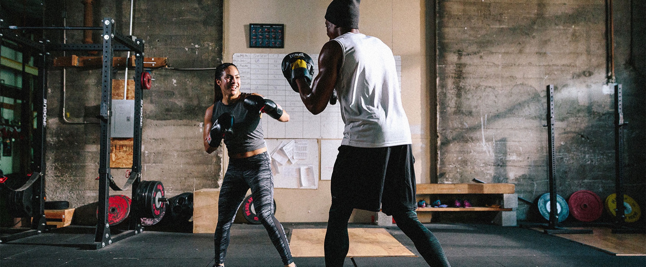 Athletes training in a Muscle Milk campaign